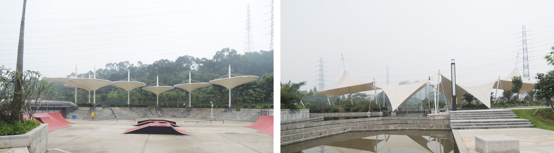 東莞黃旗山公園景觀膜結(jié)構(gòu)項(xiàng)目